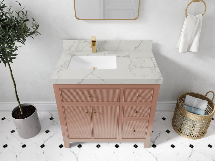 Sonoma 36 in. W x 22 in. D Left Offset Sink Bathroom Vanity - photo 39