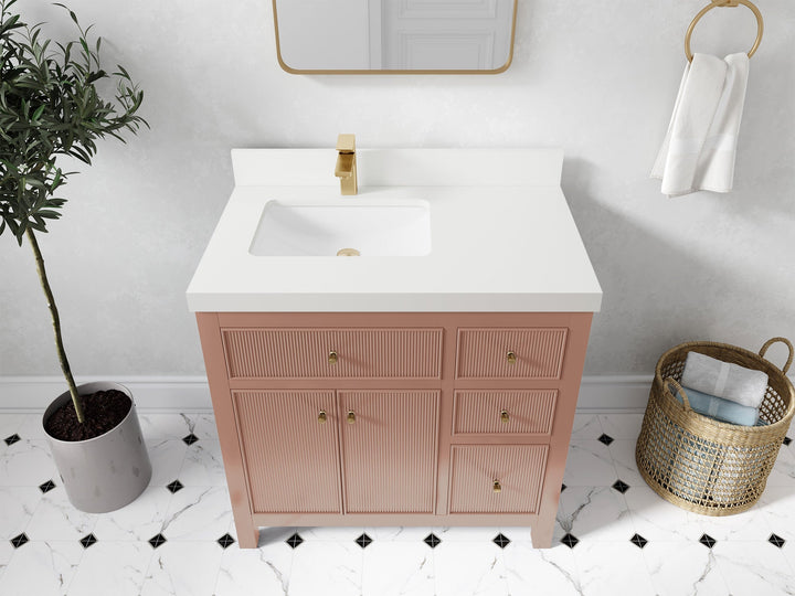 Sonoma 36 in. W x 22 in. D Left Offset Sink Bathroom Vanity - photo 41