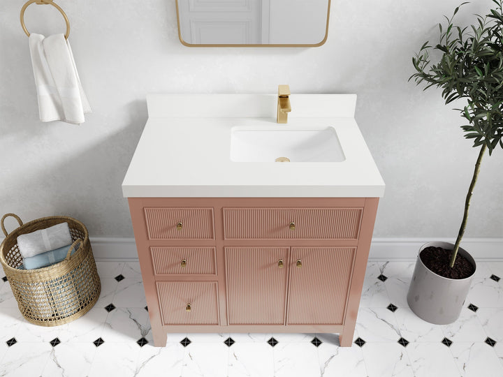 Sonoma 36 in. W x 22 in. D Right Offset Sink Bathroom Vanity - photo 41