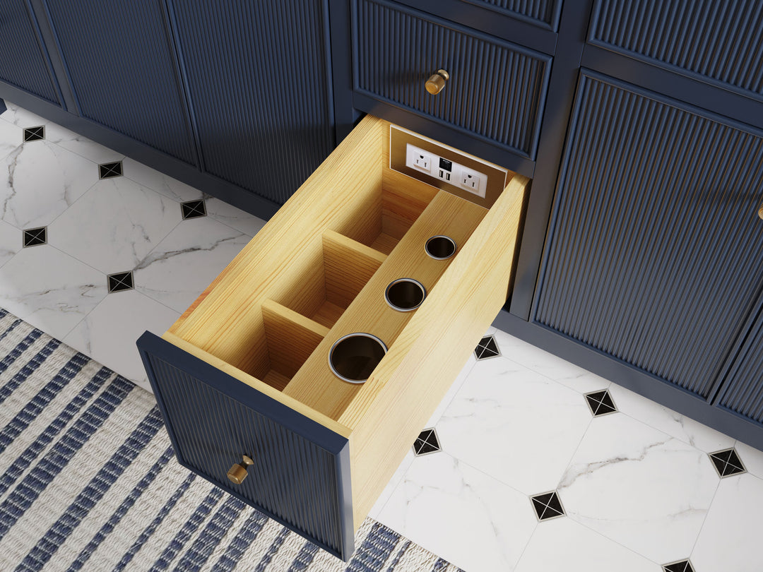 Sonoma Hale Navy Blue Open Drawer