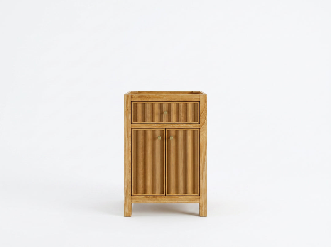 Sonoma Teak Wood 24 in. W x 22 in. D Single Sink Bathroom Vanity | 
              
                Light Natural Teak
                
                  
             - SON_TK_LNT_CA_BK_24 - photo №8