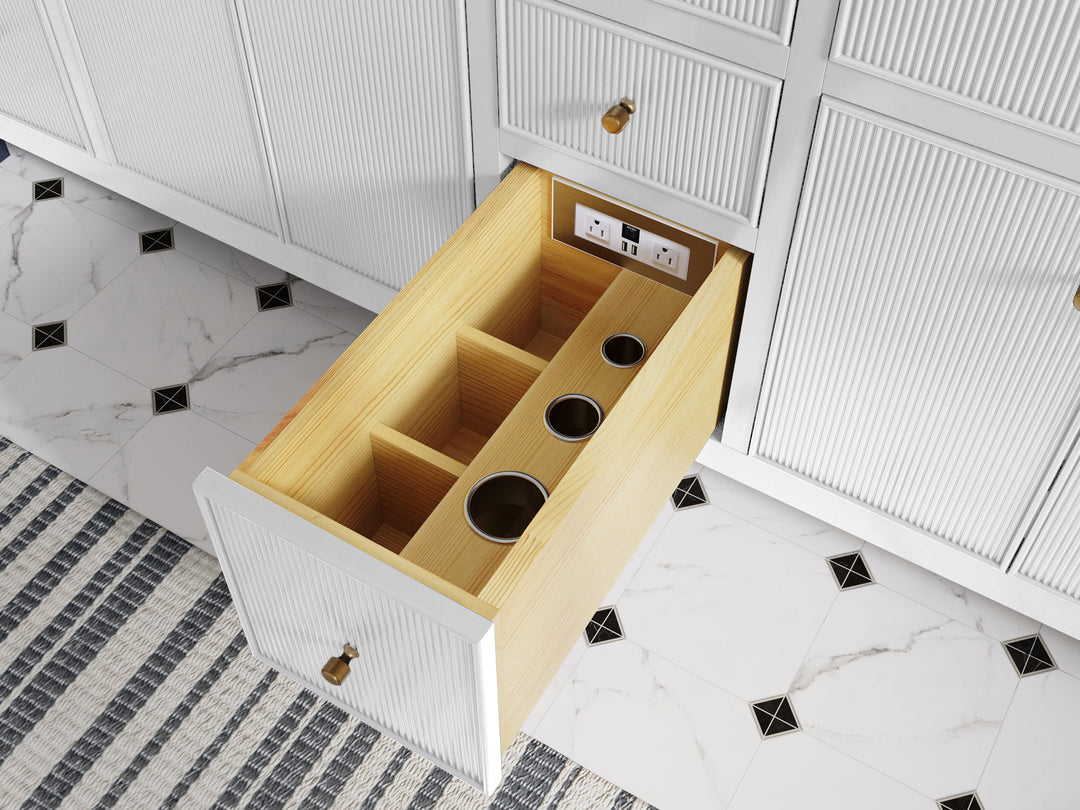 Sonoma White Open Drawer