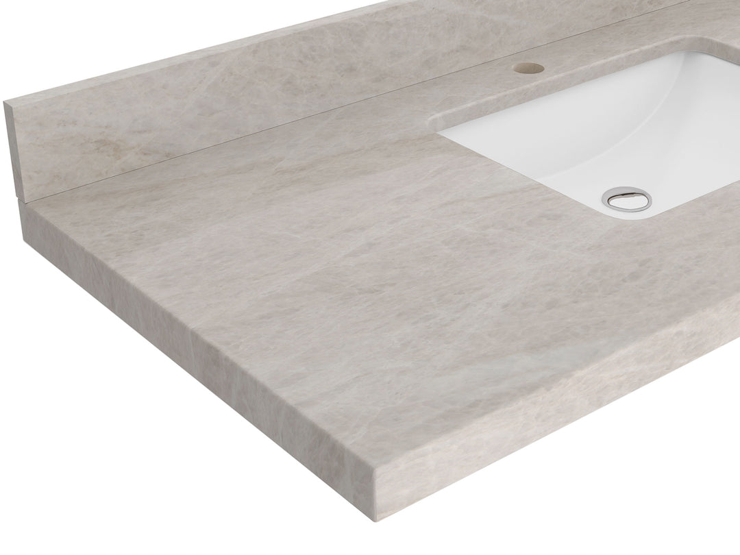 Atlanta Teak Wood 36 in. W x 22 in. D Right Offset Sink Bathroom Vanity | 
              
                Dark Natural Teak
                
                  
             - ATL_TK_DNT_WHQZ_36R - photo №29