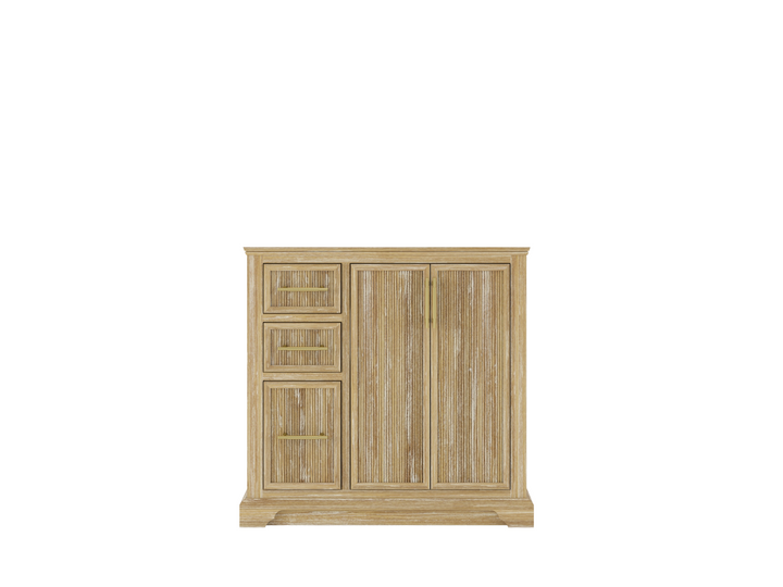 Alys Teak Wood 36 in. W x 22 in. D Center Sink Bathroom Vanity - photo 6
