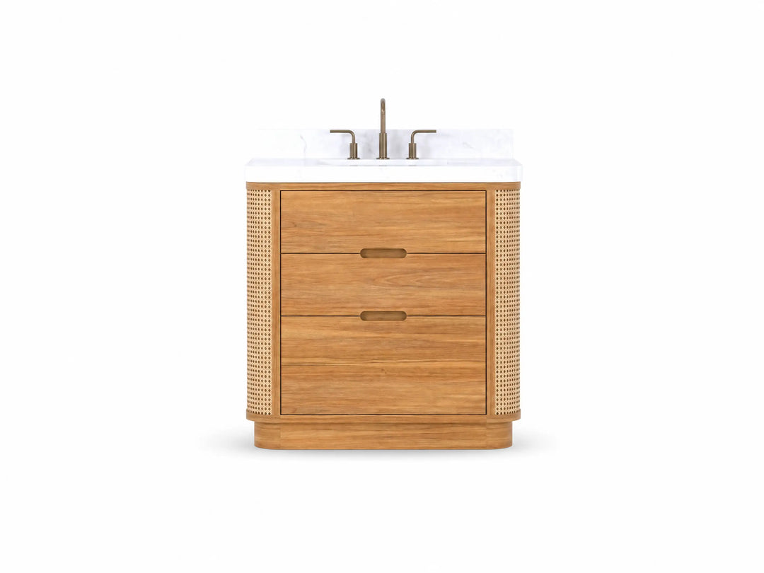 Bathroom vanity size 30 in to 39 in single sink teak 36 - photo 10