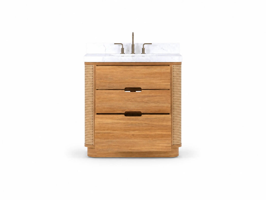 Ventura Teak 36 in. W x 22 in. D Center Sink Bathroom Vanity | 
              
                Light Natural Teak
                
                  
             - VTR_TK_LNT_CA_LZ_36C - photo №6