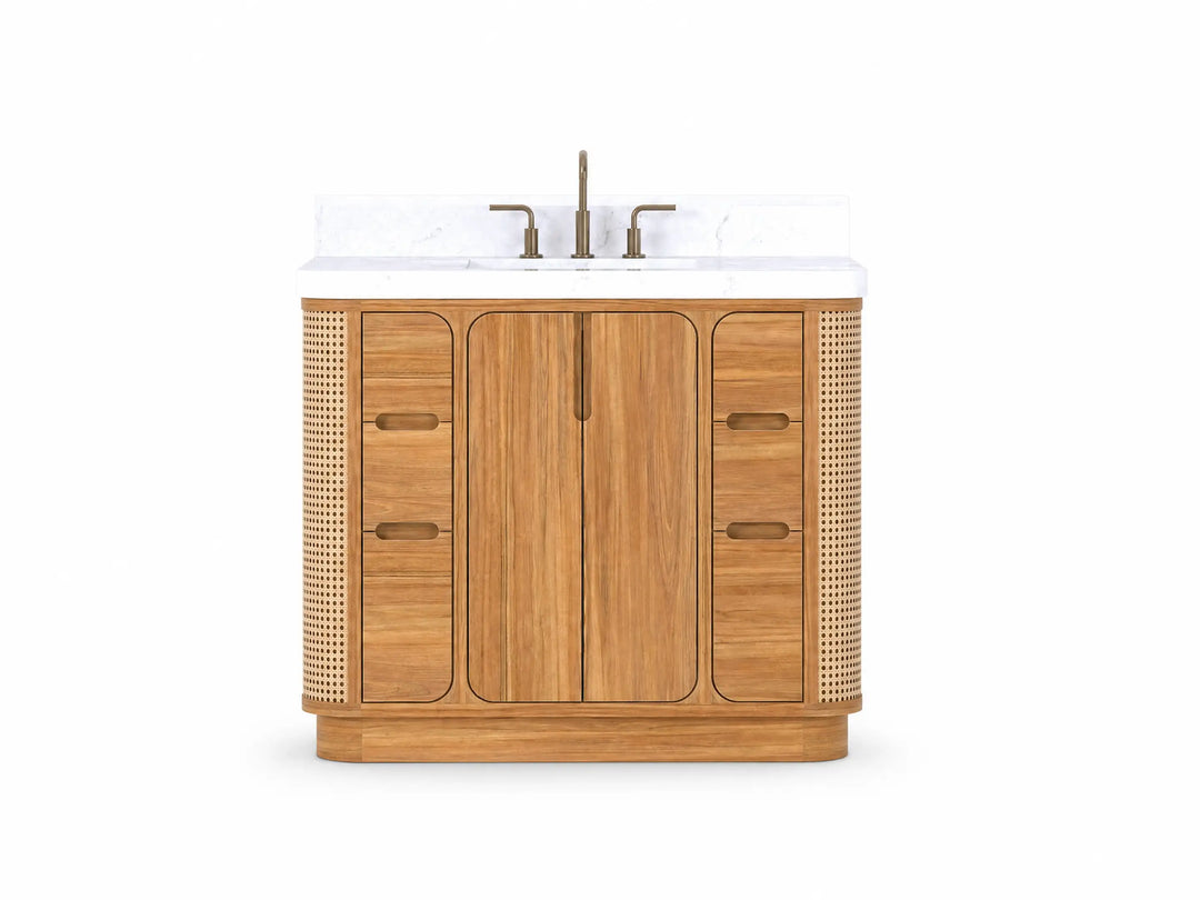 Bathroom vanity size 40 in to 49 in single sink teak 42 - photo 4