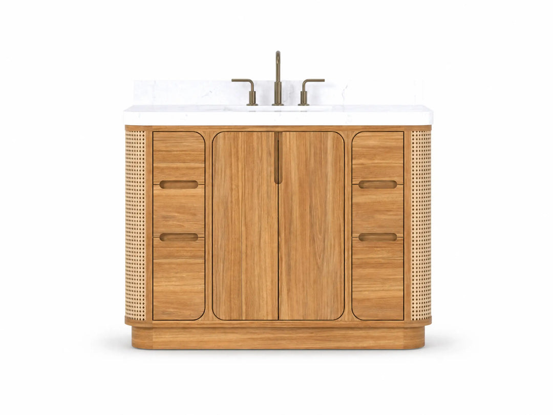 Bathroom vanity size 40 in to 49 in single sink teak 48 - photo 3