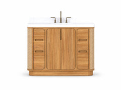 Ventura Teak 48 in. W x 22 in. D Single Sink Bathroom Vanity - photo 1