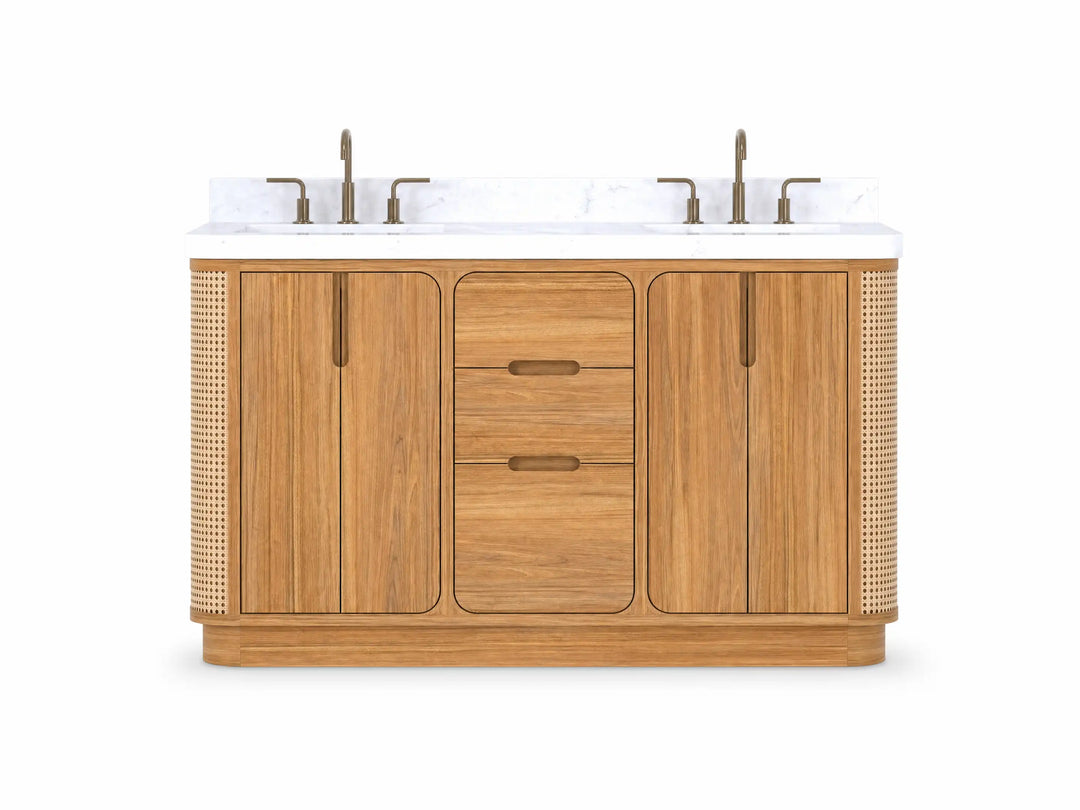 60-Inch Freestanding Double-Sink Bathroom Vanities - photo 2