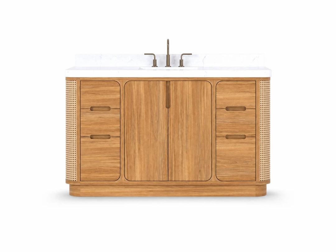 Bathroom Vanities - Single Sink - Bathroom Vanity size 60 - 69 IN - Teak Wood - photo 8