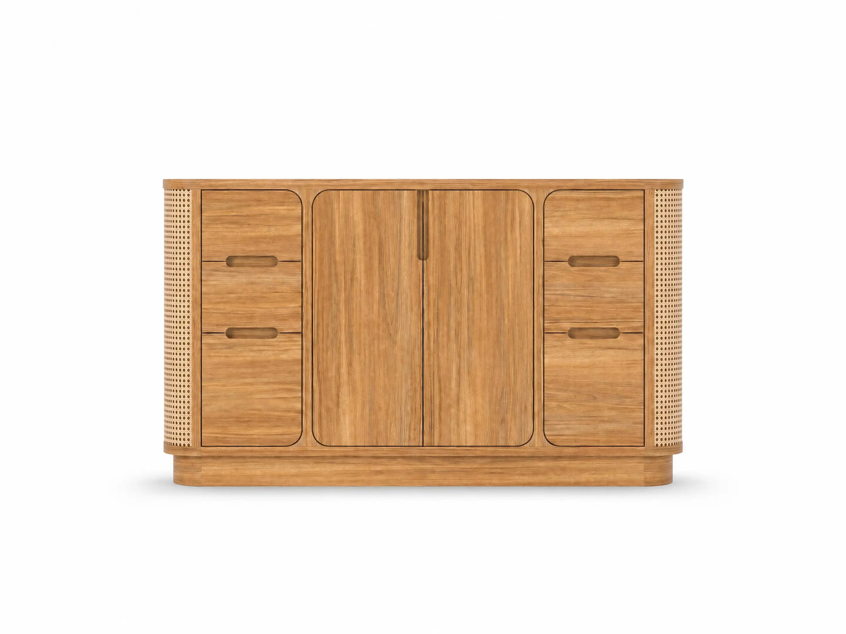Ventura Teak Wood 60 in. W x 22 in. D Single Sink Bathroom Vanity