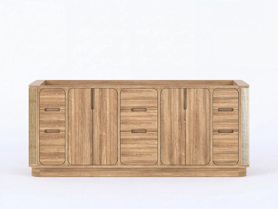 Ventura Teak 84 in. W x 22 in. D Double Sink Bathroom Vanity | 
              
                Light Natural Teak
                
                  
             - VTR_TK_LNT_CA_GL_84D - photo №10