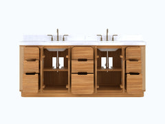 Ventura Teak 84 in. W x 22 in. D Double Sink Bathroom Vanity - photo 6