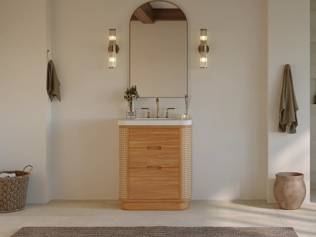 Ventura Teak 30 in. W x 22 in. D Single Sink Bathroom Vanity | 
              
                Light Natural Teak
                
                  
             - VTR_TK_LNT_CA_LZ_30 - photo №5