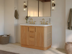 Ventura Teak 48 in. W x 22 in. D Double Sink Bathroom Vanity - photo 3