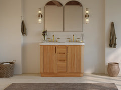 Ventura Teak 48 in. W x 22 in. D Double Sink Bathroom Vanity - photo 5