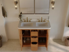 Ventura Teak 48 in. W x 22 in. D Double Sink Bathroom Vanity - photo 2