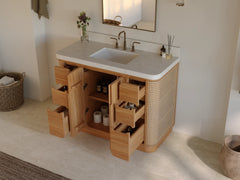Ventura Teak 48 in. W x 22 in. D Single Sink Bathroom Vanity - photo 4