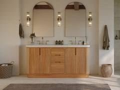 Ventura Teak 72 in. W x 22 in. D Double Sink Bathroom Vanity - photo 5