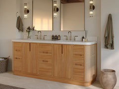Ventura Teak 84 in. W x 22 in. D Double Sink Bathroom Vanity - photo 3