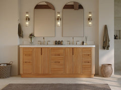 Ventura Teak 84 in. W x 22 in. D Double Sink Bathroom Vanity - photo 5