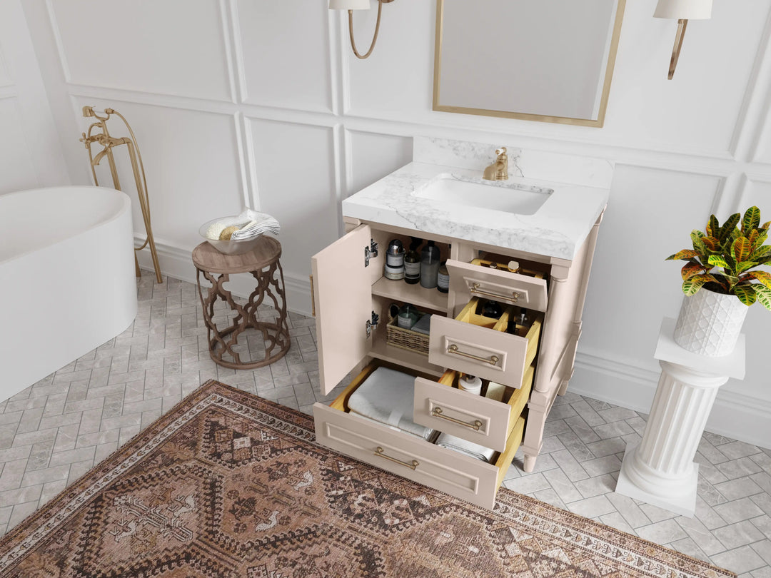 Aberdeen 30 in. W x 22 in. D Single Sink Bathroom Vanity - Willow Bath and Vanity