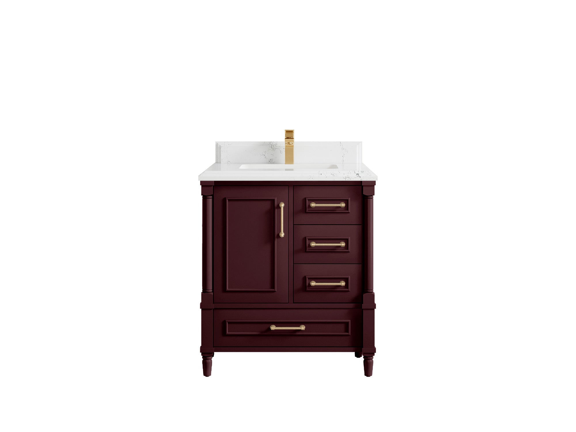 Aberdeen 30 in. W x 22 in. D Single Sink Bathroom Vanity - Willow Bath and Vanity