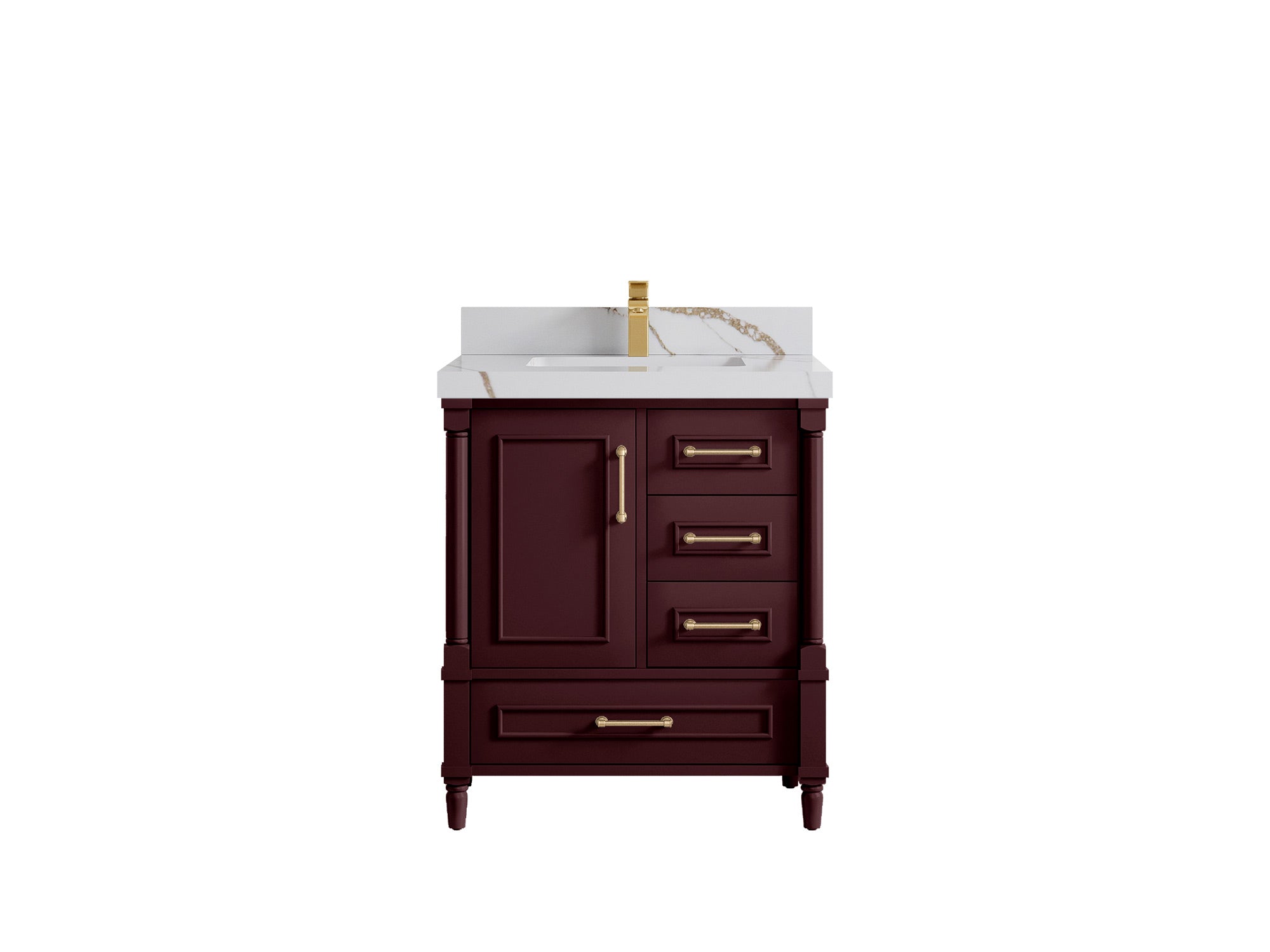 Aberdeen 30 in. W x 22 in. D Single Sink Bathroom Vanity - Willow Bath and Vanity