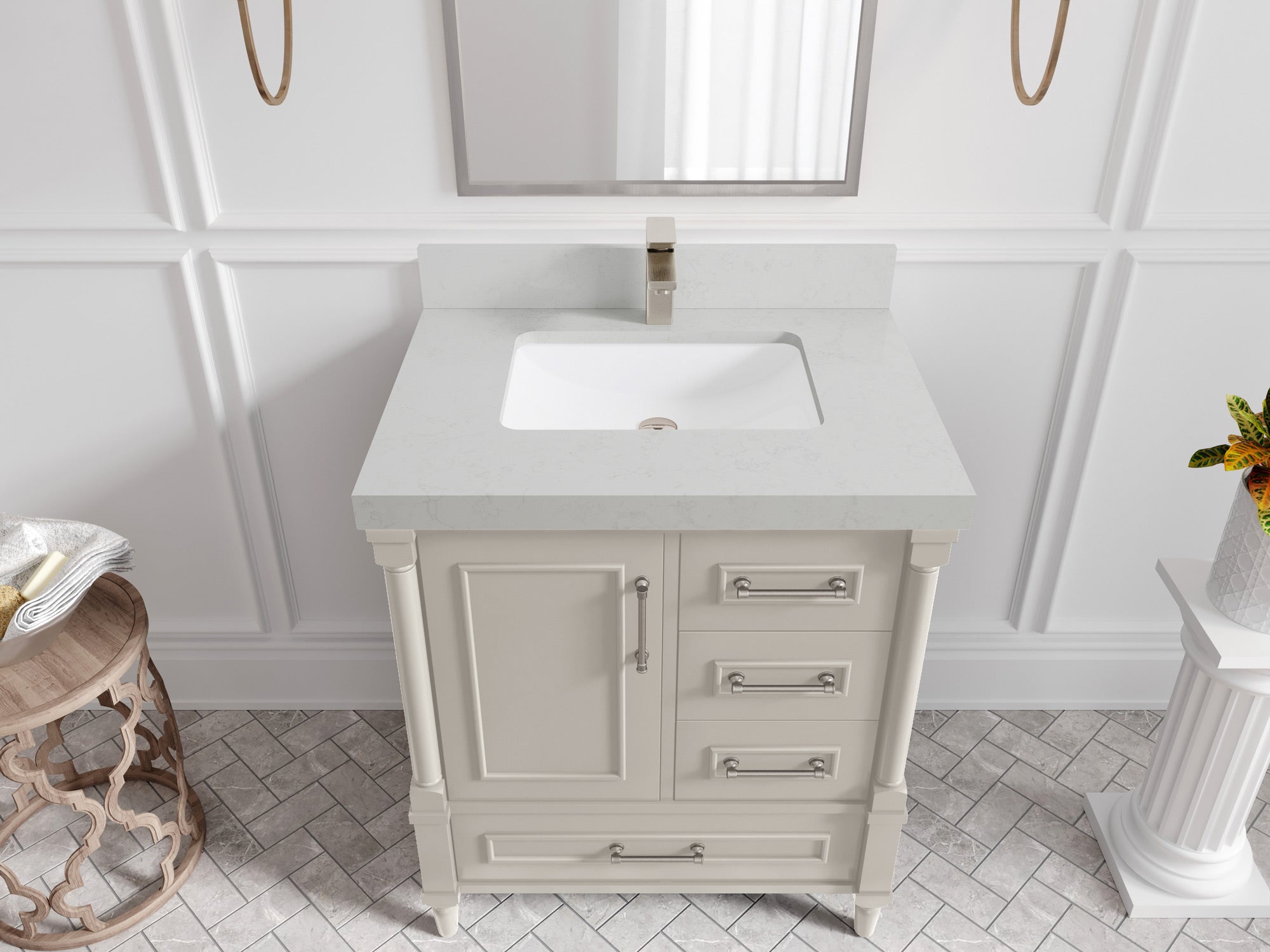 Aberdeen 30 in. W x 22 in. D Single Sink Bathroom Vanity - Willow Bath and Vanity