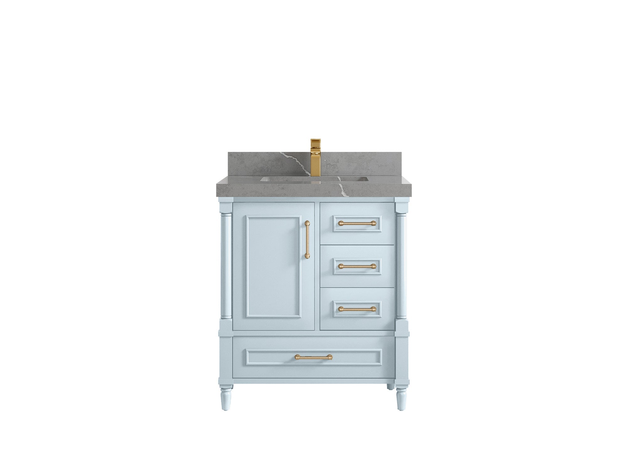 Aberdeen 30 in. W x 22 in. D Single Sink Bathroom Vanity - Willow Bath and Vanity