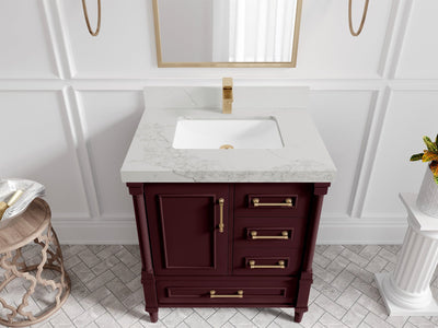 Aberdeen 30 in. W x 22 in. D Single Sink Bathroom Vanity - Willow Bath and Vanity