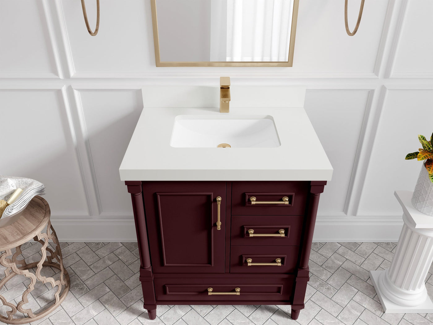 Aberdeen 30 in. W x 22 in. D Single Sink Bathroom Vanity