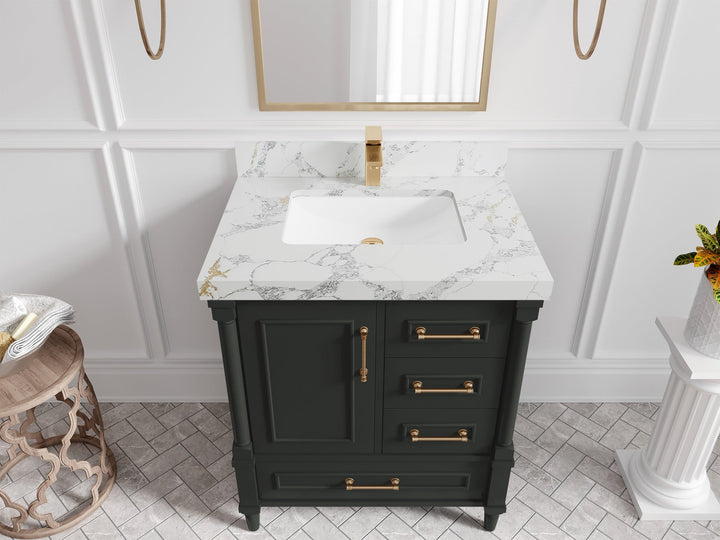 Aberdeen 30 in. W x 22 in. D Single Sink Bathroom Vanity - photo 43