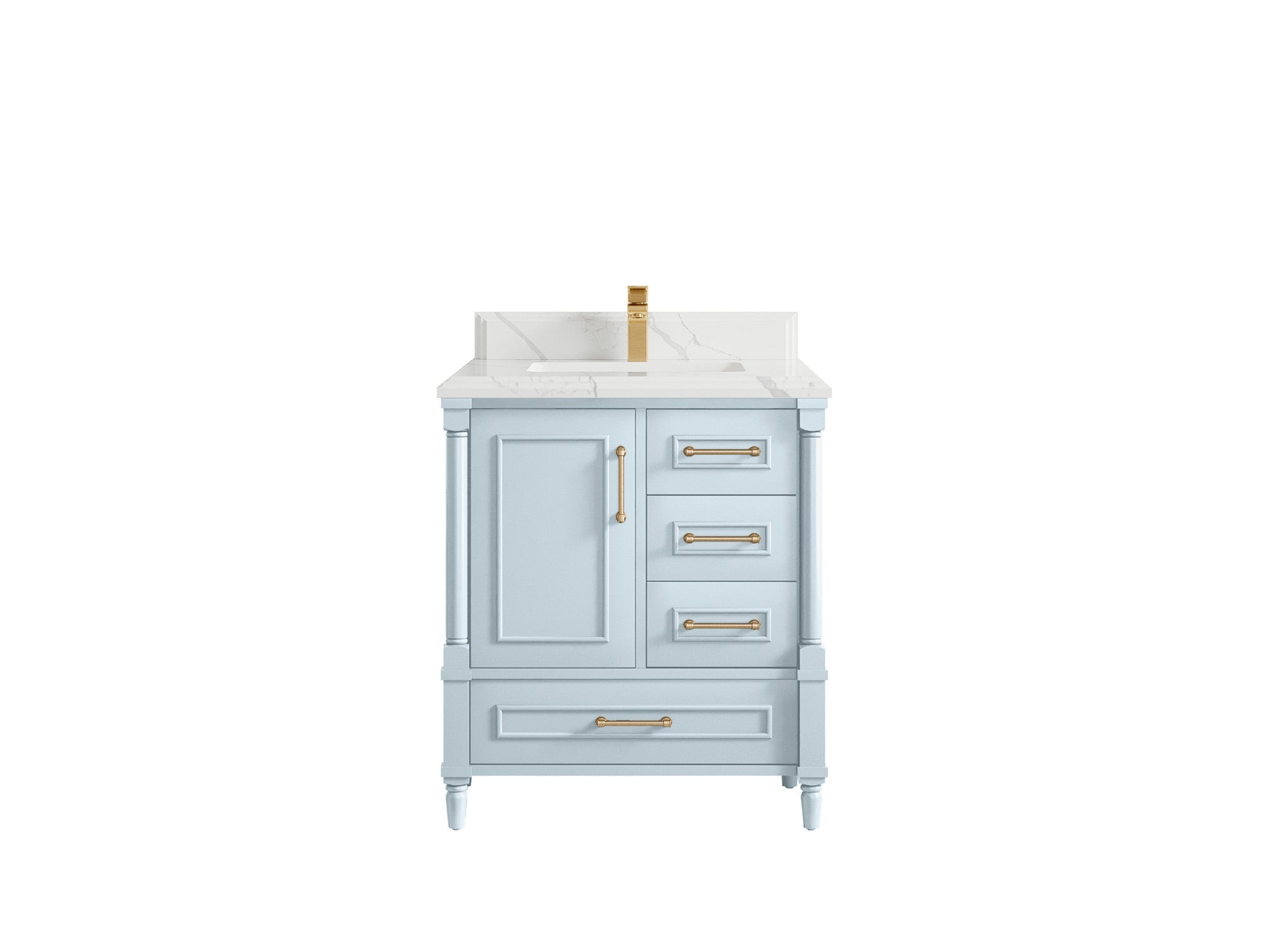Aberdeen 30 in. W x 22 in. D Single Sink Bathroom Vanity - Willow Bath and Vanity