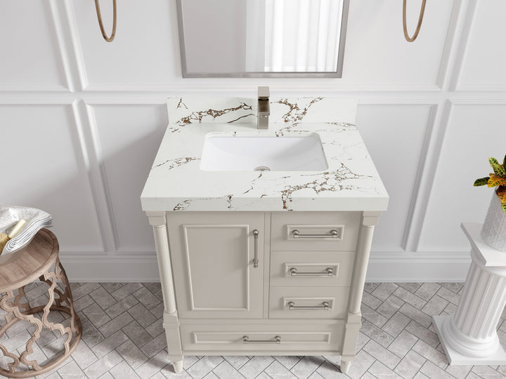 Aberdeen 30 in. W x 22 in. D Single Sink Bathroom Vanity - photo 33