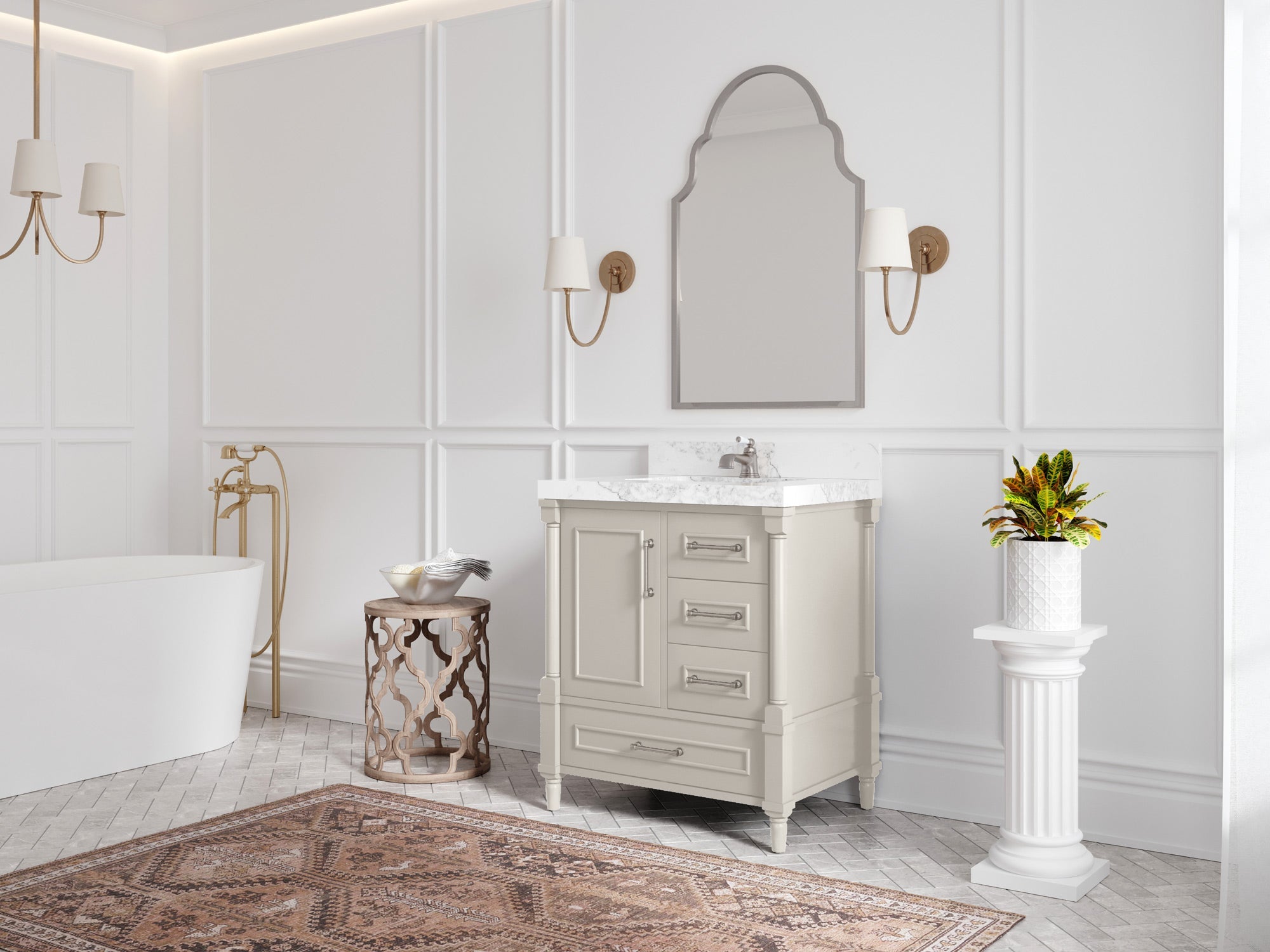 Aberdeen 30 in. W x 22 in. D Single Sink Bathroom Vanity - Willow Bath and Vanity