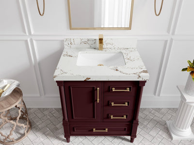 Aberdeen 30 in. W x 22 in. D Single Sink Bathroom Vanity - Willow Bath and Vanity