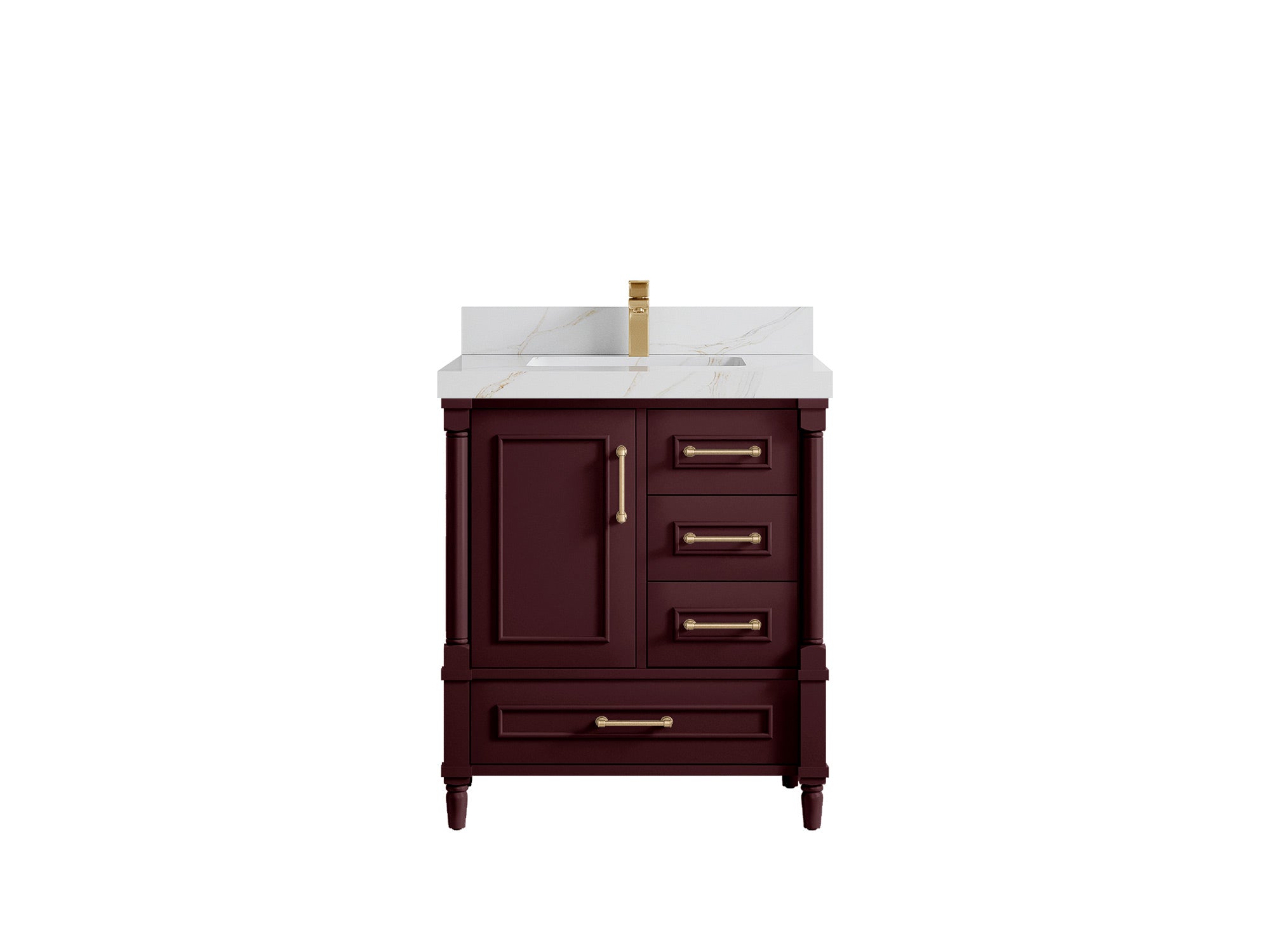 Aberdeen 30 in. W x 22 in. D Single Sink Bathroom Vanity - Willow Bath and Vanity