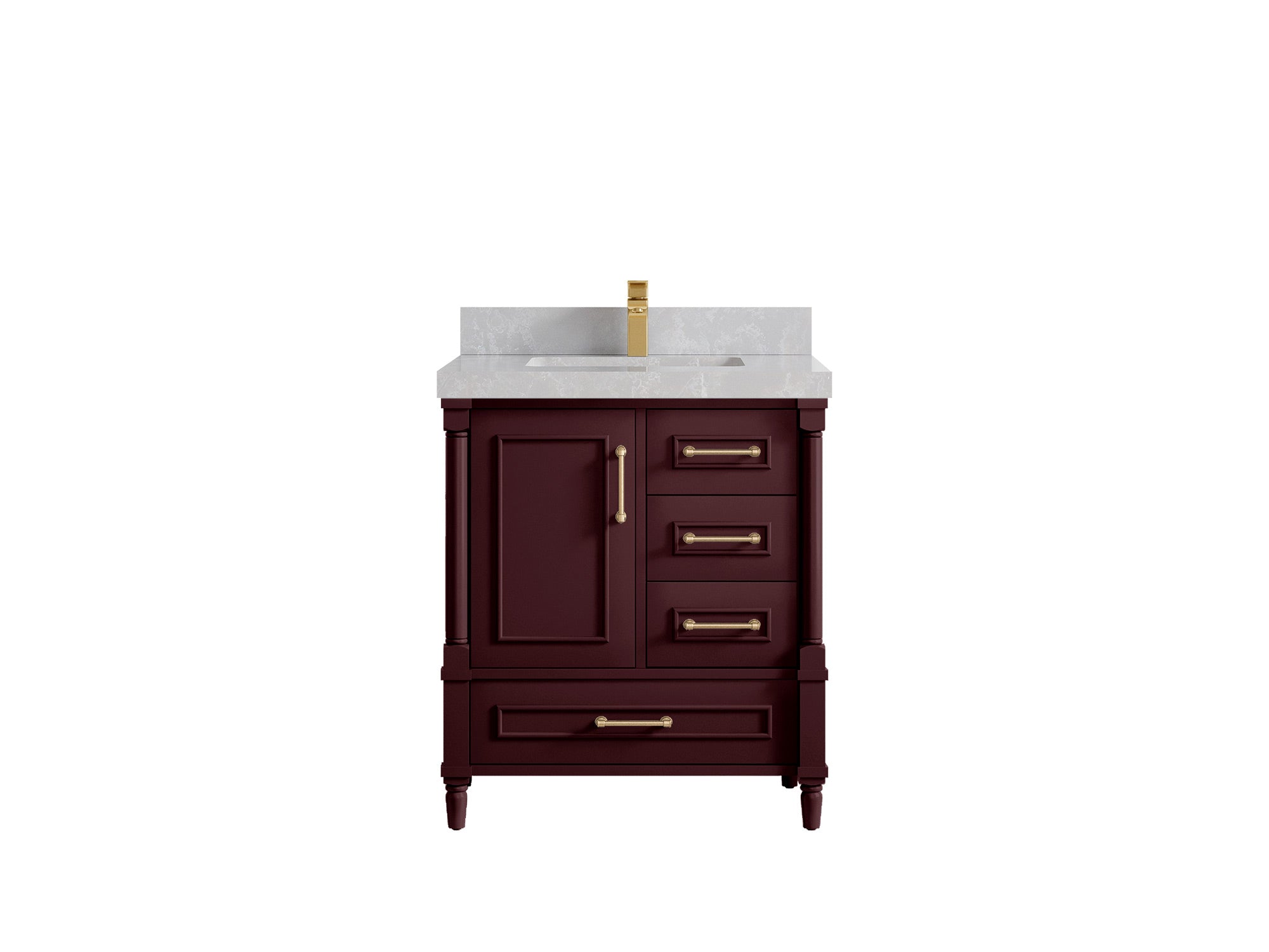 Aberdeen 30 in. W x 22 in. D Single Sink Bathroom Vanity - Willow Bath and Vanity