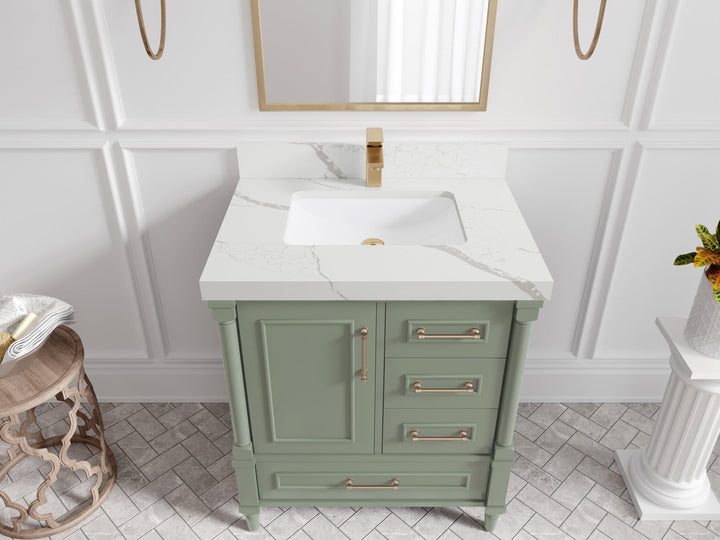 Aberdeen 30 in. W x 22 in. D Single Sink Bathroom Vanity - photo 41