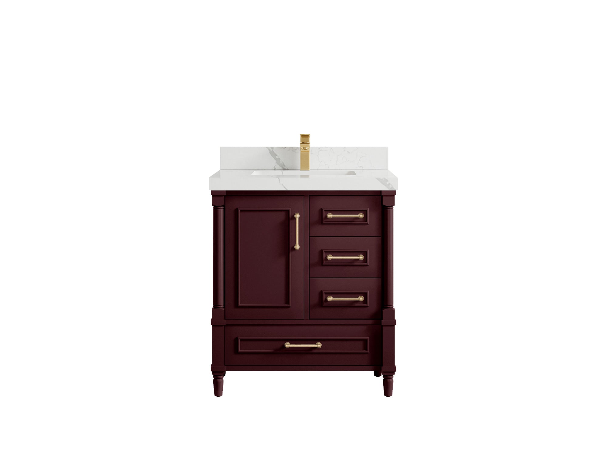 Aberdeen 30 in. W x 22 in. D Single Sink Bathroom Vanity - Willow Bath and Vanity