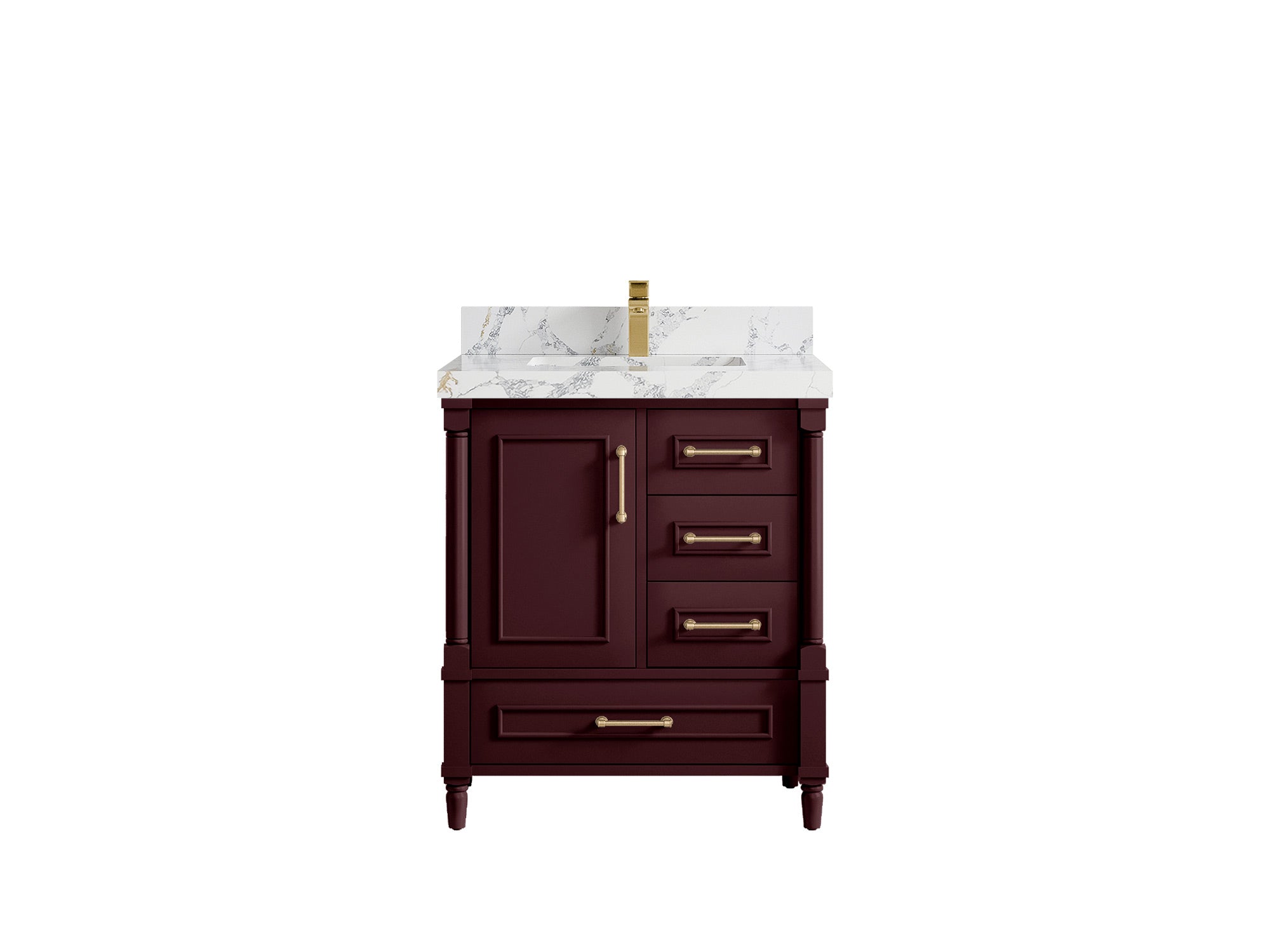 Aberdeen 30 in. W x 22 in. D Single Sink Bathroom Vanity - Willow Bath and Vanity