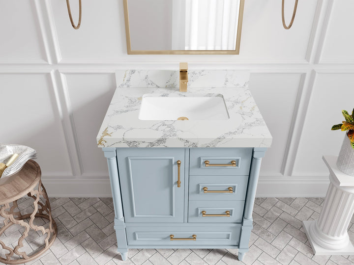 Aberdeen 30 in. W x 22 in. D Single Sink Bathroom Vanity - photo 43