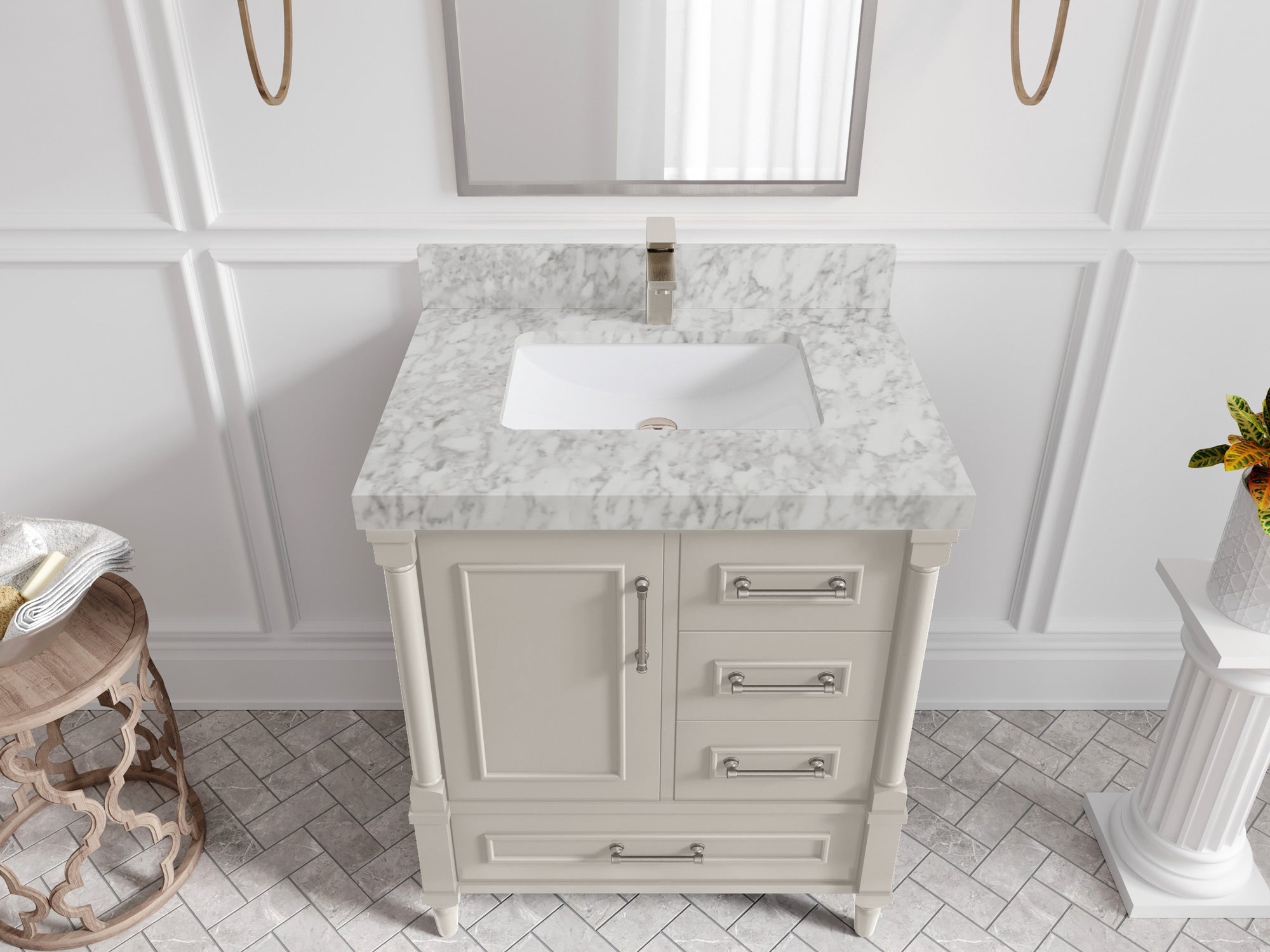 Aberdeen 30 in. W x 22 in. D Single Sink Bathroom Vanity - Willow Bath and Vanity