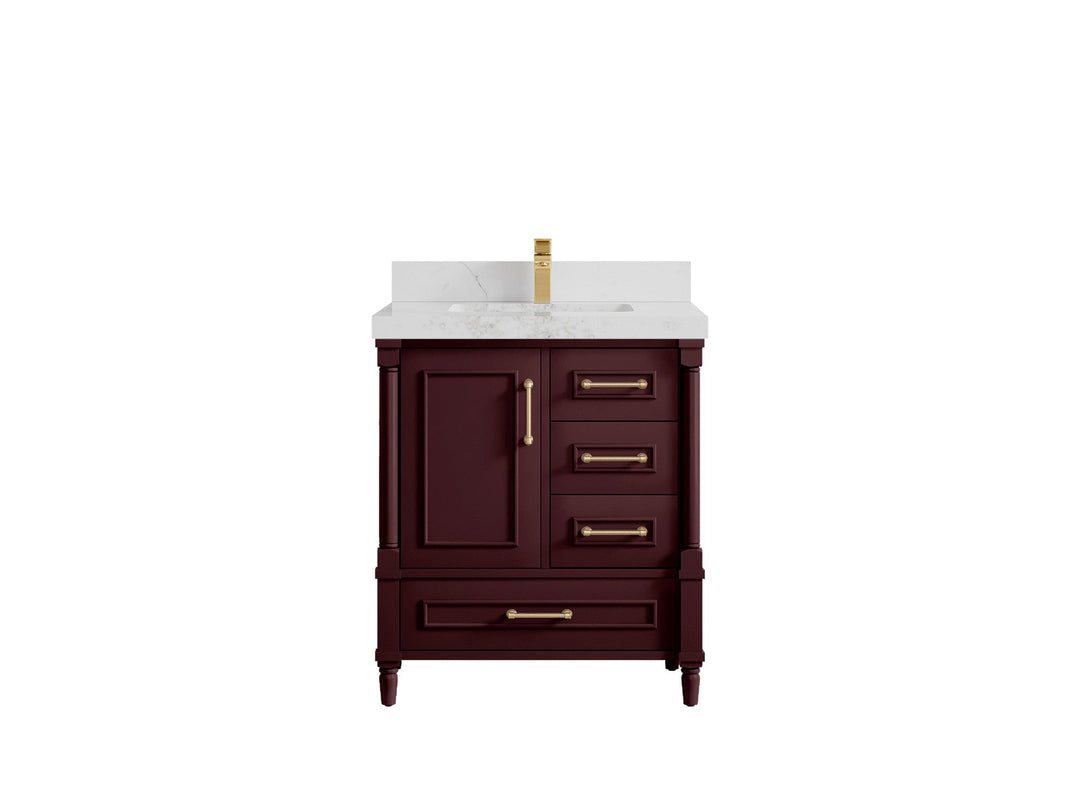 Aberdeen 30 in. W x 22 in. D Single Sink Bathroom Vanity - Willow Bath and Vanity