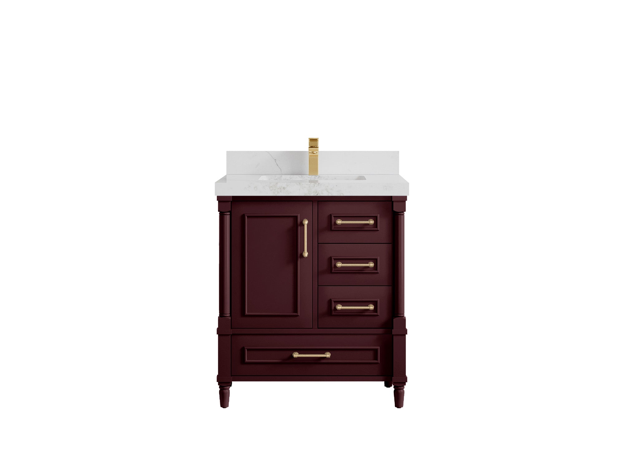 Aberdeen 30 in. W x 22 in. D Single Sink Bathroom Vanity - Willow Bath and Vanity