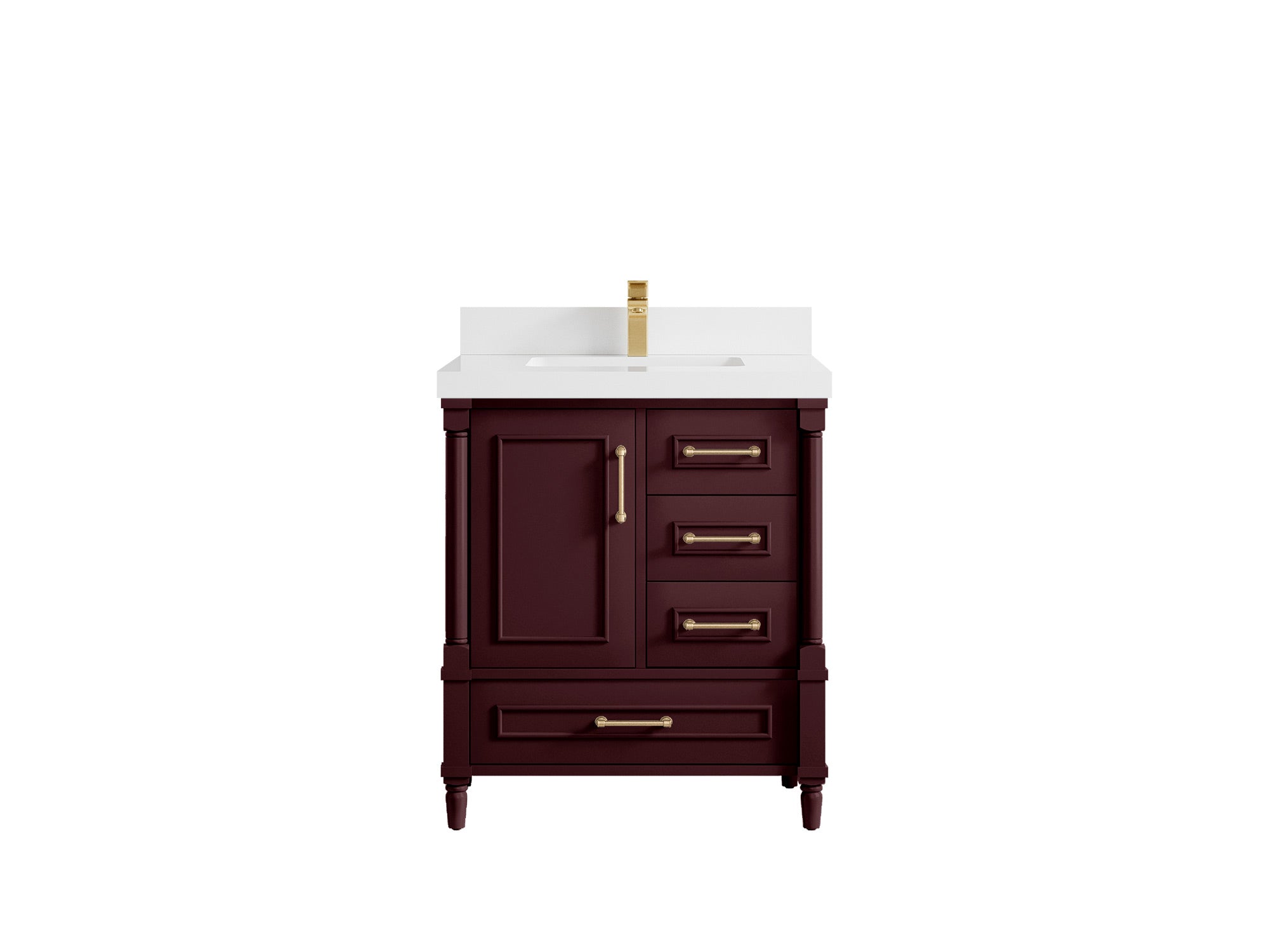Aberdeen 30 in. W x 22 in. D Single Sink Bathroom Vanity - Willow Bath and Vanity