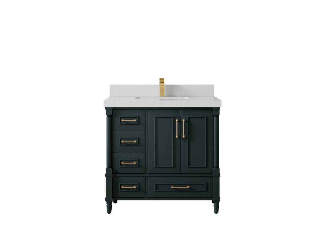 Aberdeen 36 in. W x 22 in. D Center Sink Bathroom Vanity - Willow Bath and Vanity