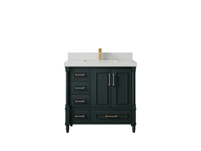Aberdeen 36 in. W x 22 in. D Center Sink Bathroom Vanity - Willow Bath and Vanity